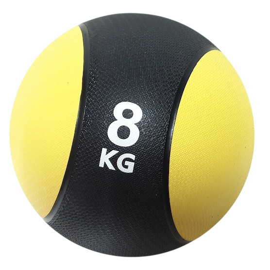 Fitness Weighted Medicine Balls 1kg to 8kg Handheld Rubber Med for Core Balance Ab Workout Equipment Home Gym Exercise Weights, Core Strength Training Wall Balls, Home Gym Workout Exercise Balls