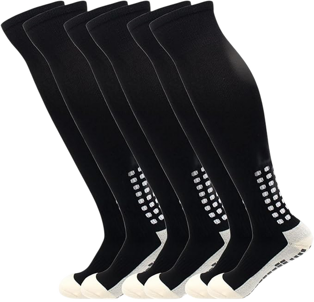 Unisex Adult Grip Soccer Socks for Men Knee soccer socks