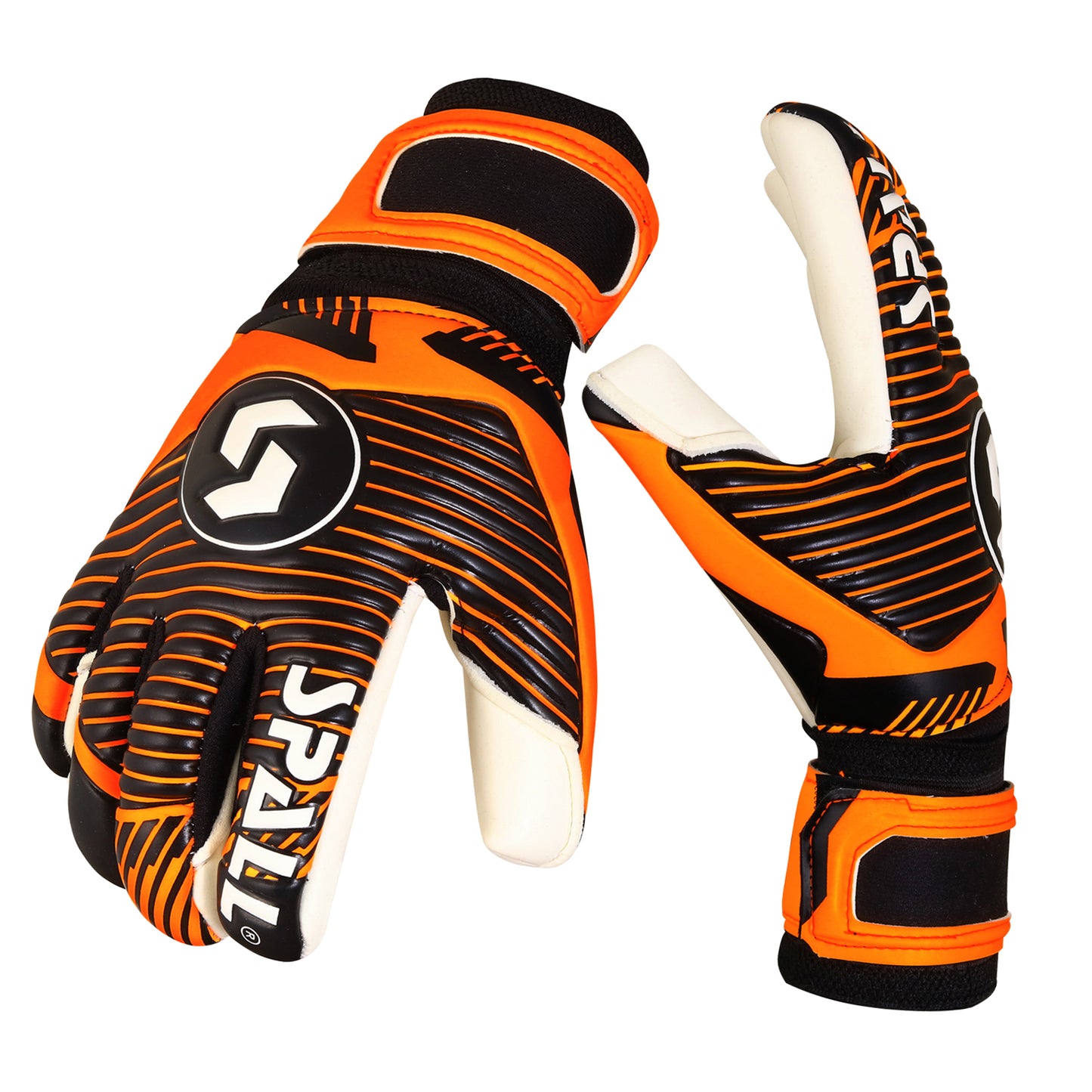 GoalKeeper Gloves Strong Grip For The Toughest Saves With Finger Spines To Give Splendid Protection To Prevent Injuries High Performance Pro Level Ideal For men And Women(GK-355)