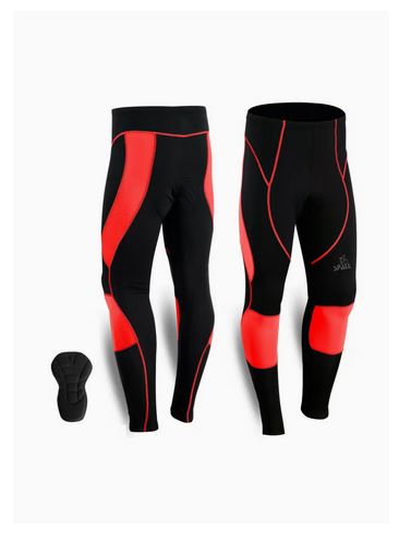 Spall Men's Cycling Tights Cool max Compression Padded Bicycle Bike Legging Trouser Pant