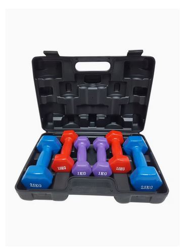 Spall Vinyl Dumbbells hand weight with carry case 10 kg