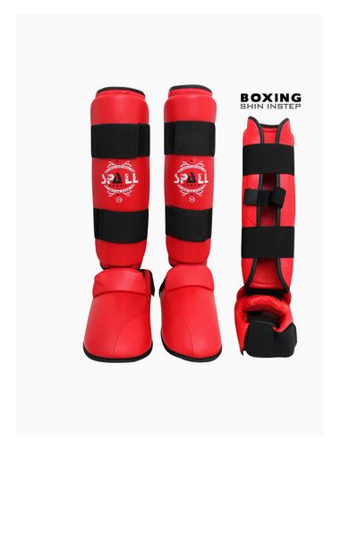 Shin Instep Guard XS S M L XL Blue Red Protective Gear For Sports Kickboxing Wrestling Martial Arts Karate Sparring Training Ideal for Men and Women(SI-1115)