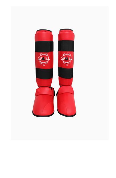 Shin Instep Guard XS S M L XL Blue Red Protective Gear For Sports Kickboxing Wrestling Martial Arts Karate Sparring Training Ideal for Men and Women(SI-1115)