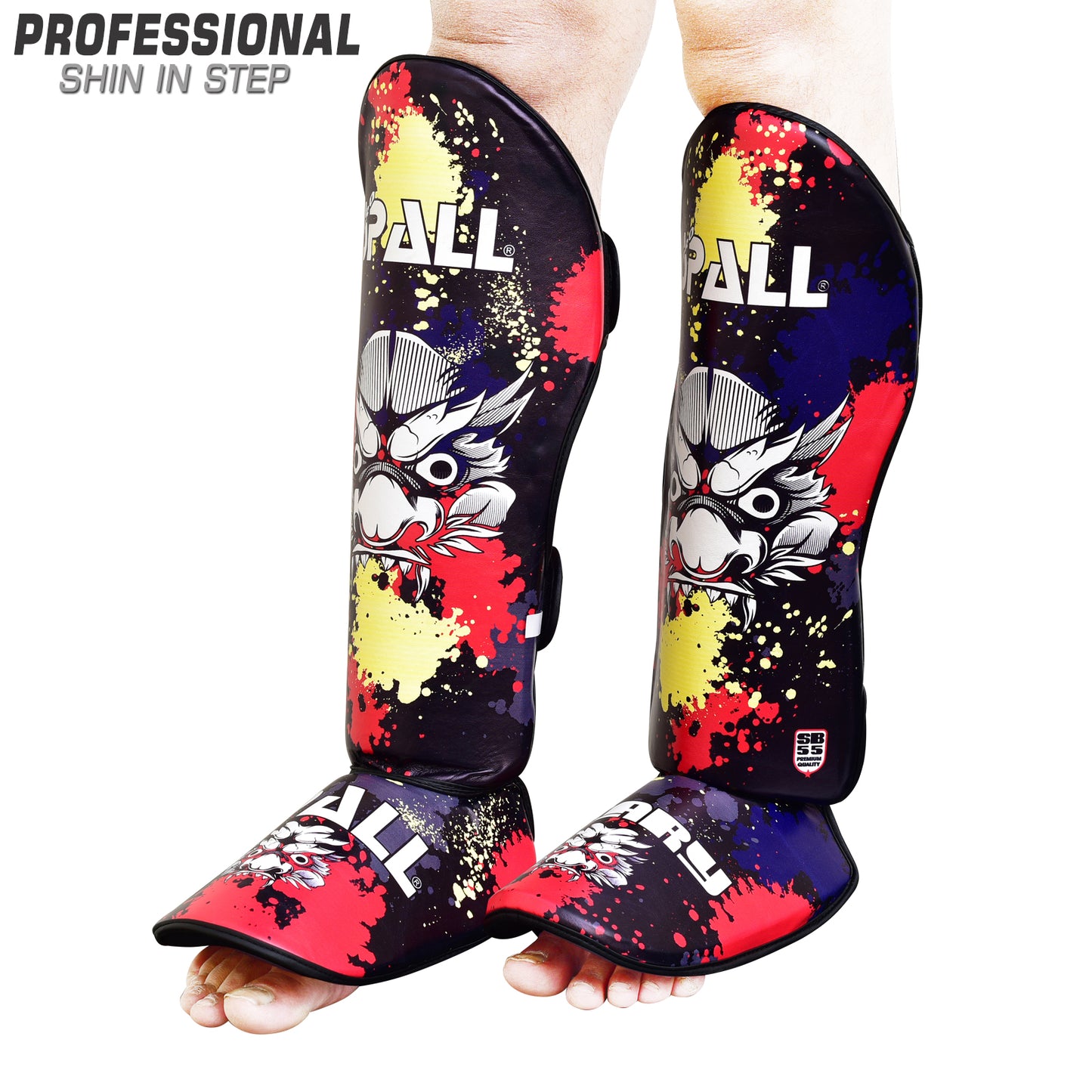 Shin Instep XS S M L XL Blue Green Red for Karate Martial Arts Kickboxing BJJ Boxing Judo Sparring MMA Practice Sports Gear and Training Equipment Ideal for Men and Women By SPALL(SI-1360)