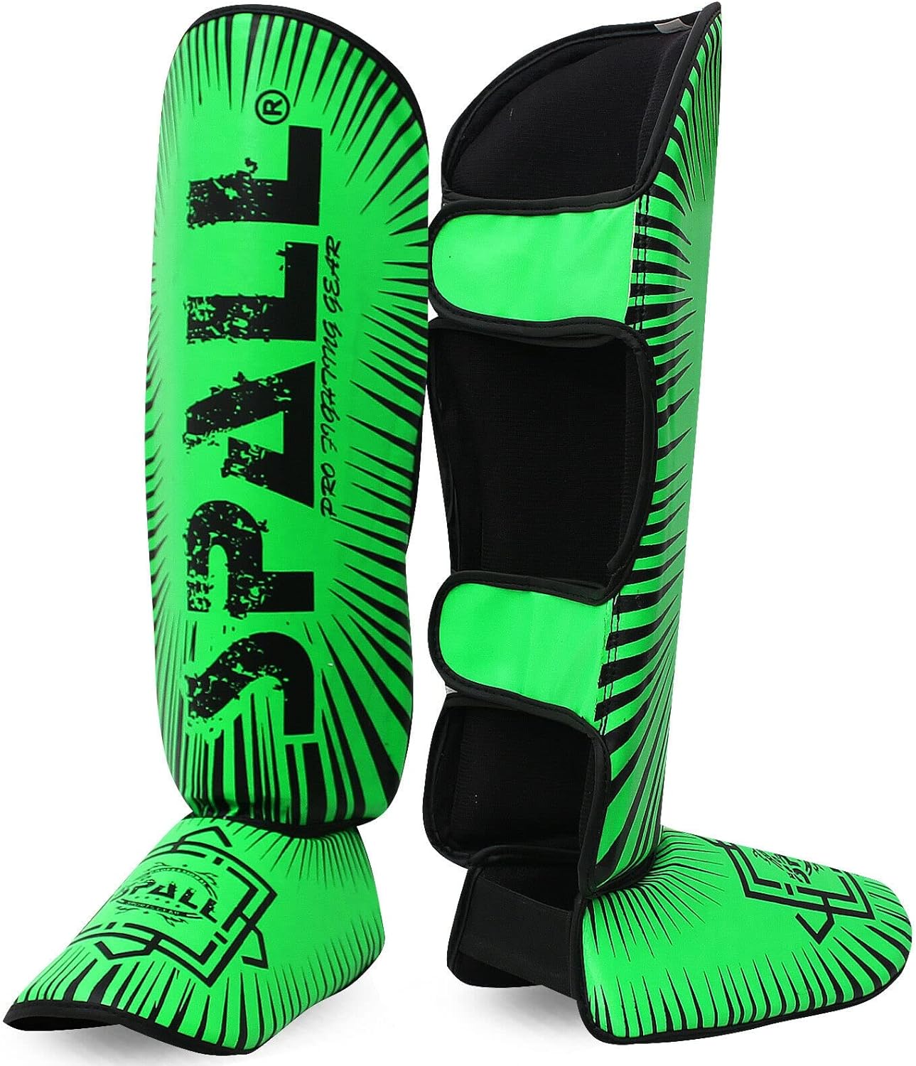 Shin In Step Guard XS S M L XL White Red Green F.Yellow Orange Black For Martial Arts Sparring Kickboxing Karate Boxing Gear And Training For Men And Women(SI-1141)