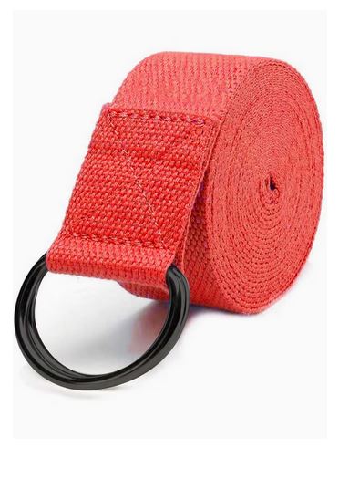 Spall Yoga Strap Stretch Band With Adjustable Metal D Ring Buckle Loop Exercise And Fitness Stitching For Yoga Pilates Physical Therapy Dance Gym Workouts