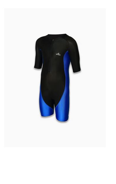 Swimming Short Sleeve Front Zipper Warm Shorty Diving Suite Sun Protection Suitable For Wakeboarding Diving Snorkeling Sailing