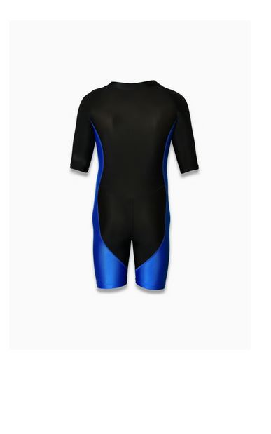 Swimming Short Sleeve Front Zipper Warm Shorty Diving Suite Sun Protection Suitable For Wakeboarding Diving Snorkeling Sailing