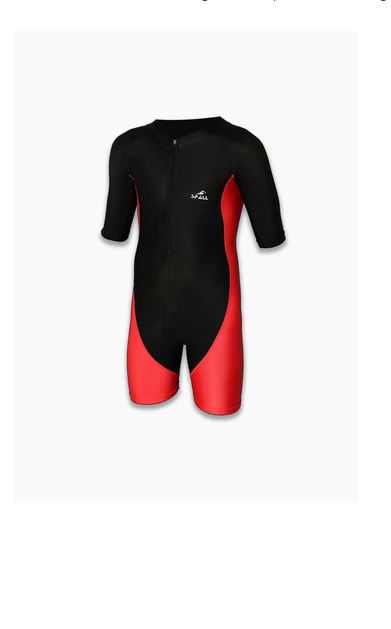 Swimming Short Sleeve Front Zipper Warm Shorty Diving Suite Sun Protection Suitable For Wakeboarding Diving Snorkeling Sailing