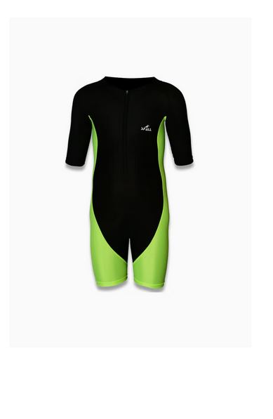 Swimming Short Sleeve Front Zipper Warm Shorty Diving Suite Sun Protection Suitable For Wakeboarding Diving Snorkeling Sailing