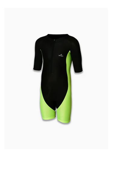 Swimming Short Sleeve Front Zipper Warm Shorty Diving Suite Sun Protection Suitable For Wakeboarding Diving Snorkeling Sailing