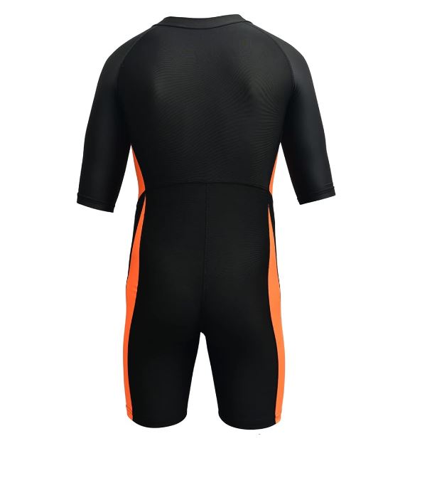 Spall Swimming Short Sleeve Front Zipper Warm Shorty Diving Suit Sun Protection Suitable for Wakeboarding Diving Snorkeling Sailing