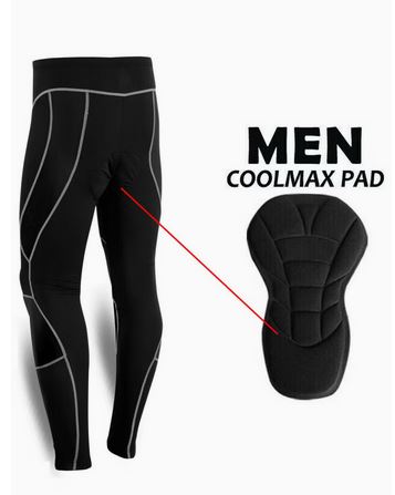 Spall Men's Cycling Tights Cool max Compression Padded Bicycle Bike Legging Trouser Pant