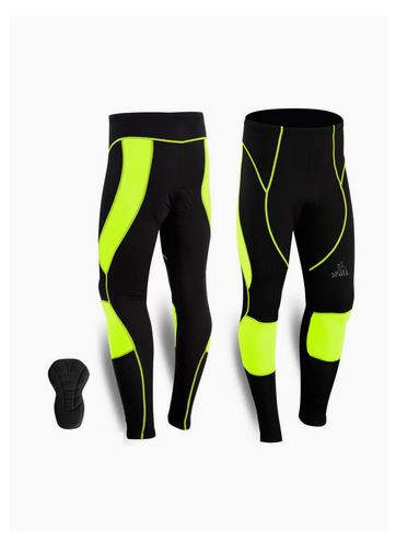 Spall Men's Cycling Tights Cool max Compression Padded Bicycle Bike Legging Trouser Pant