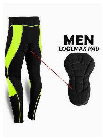 Spall Men's Cycling Tights Cool max Compression Padded Bicycle Bike Legging Trouser Pant