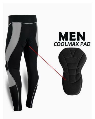 Spall Men's Cycling Tights Cool max Compression Padded Bicycle Bike Legging Trouser Pant