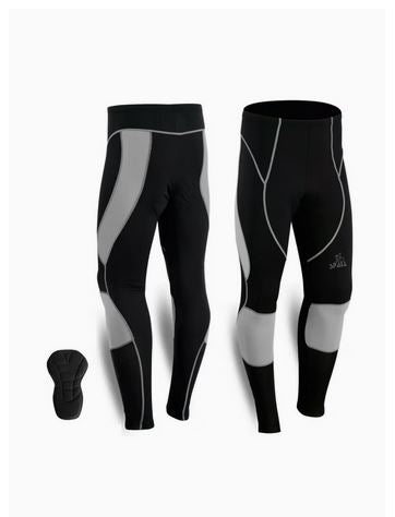 Spall Men's Cycling Tights Cool max Compression Padded Bicycle Bike Legging Trouser Pant