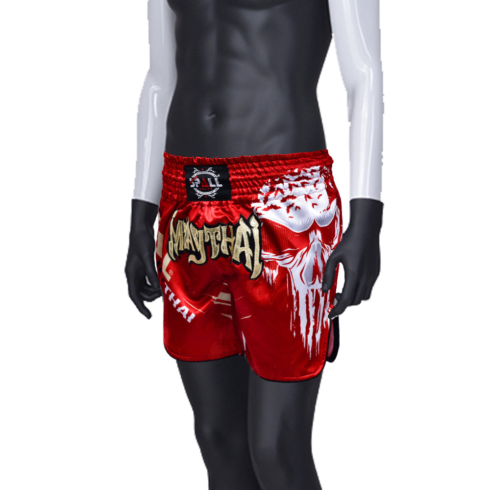 THAI SHORTS+SHIRT (SET) BORN TO FIGHT Perfect for the Muay thai, gym, jogging Sport