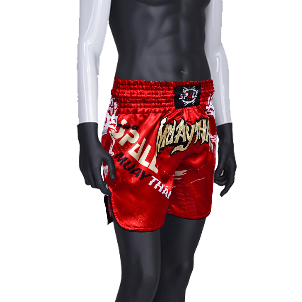 THAI SHORTS+SHIRT (SET) BORN TO FIGHT Perfect for the Muay thai, gym, jogging Sport