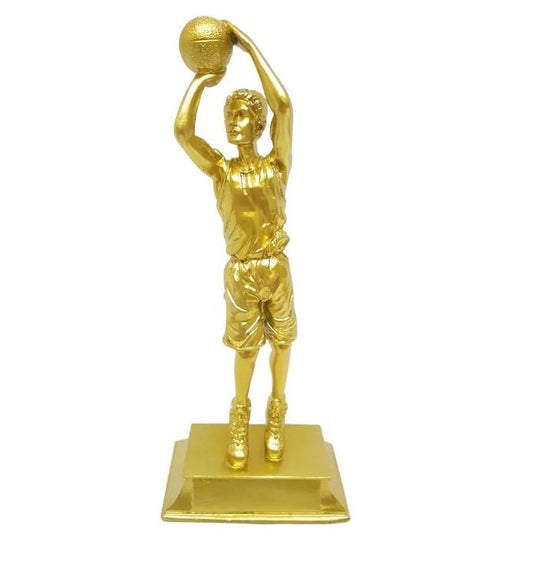 Basketball Trophy Award Cup Size Height 27 cm Width 11 cm Depth 6 cm Color Gold Lightweight Awards For Home Decoration Gift Indoor And Outdoor Sport Matches Competitions School Tournament(2094-A5)