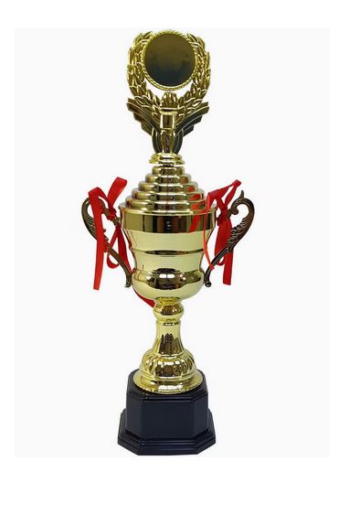 Trophy With Resin Decoration Electroplating Ornament