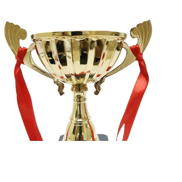 Trophy Cup Height 16.5 cm Width 14 cm Depth 7.5 cm Gold Base Black For First Place Winner Award Sports Decorations Tournaments Competitions Parties Appreciation Gift For Adult And Kids