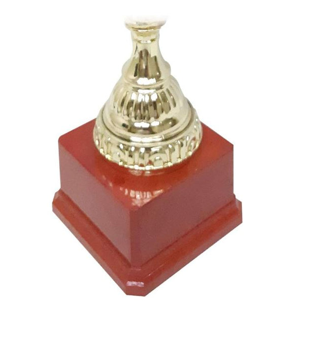 Gold Trophy Cups Height 37cm Width 19cm Depth 9cm Gold Base Red for Party Favors Props Rewards Winning Prizes Competitions Sports Tournaments Competitions(D5-A)