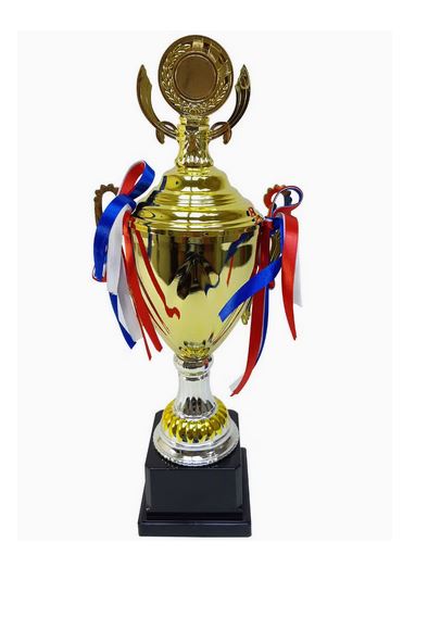 Trophy With Resin Decoration Electroplating Ornament