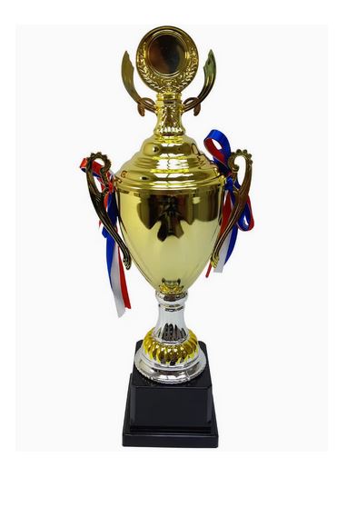 Trophy With Resin Decoration Electroplating Ornament