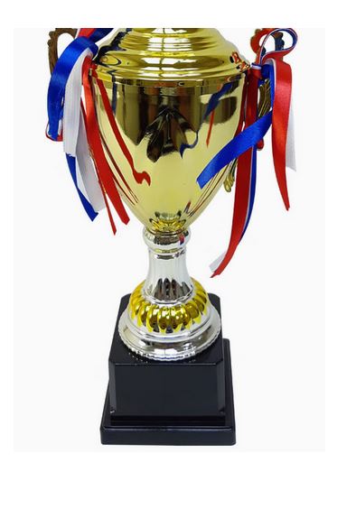 Trophy With Resin Decoration Electroplating Ornament