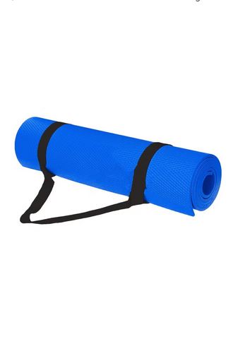 Yoga Mat With Strap Included 6mm Thick Non Slip Fast Drying Professional Waterproof Ideal For Fitness Home Gym Workouts Both Men And Women