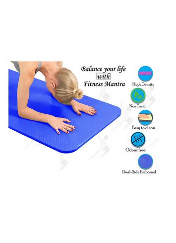 Yoga Mat With Strap Included 6mm Thick Non Slip Fast Drying Professional Waterproof Ideal For Fitness Home Gym Workouts Both Men And Women