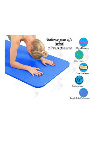 Yoga Mat With Strap Included 6mm Thick Non Slip Fast Drying Professional Waterproof Ideal For Fitness Home Gym Workouts Both Men And Women